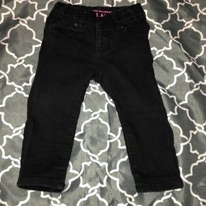 Black denim jeans
